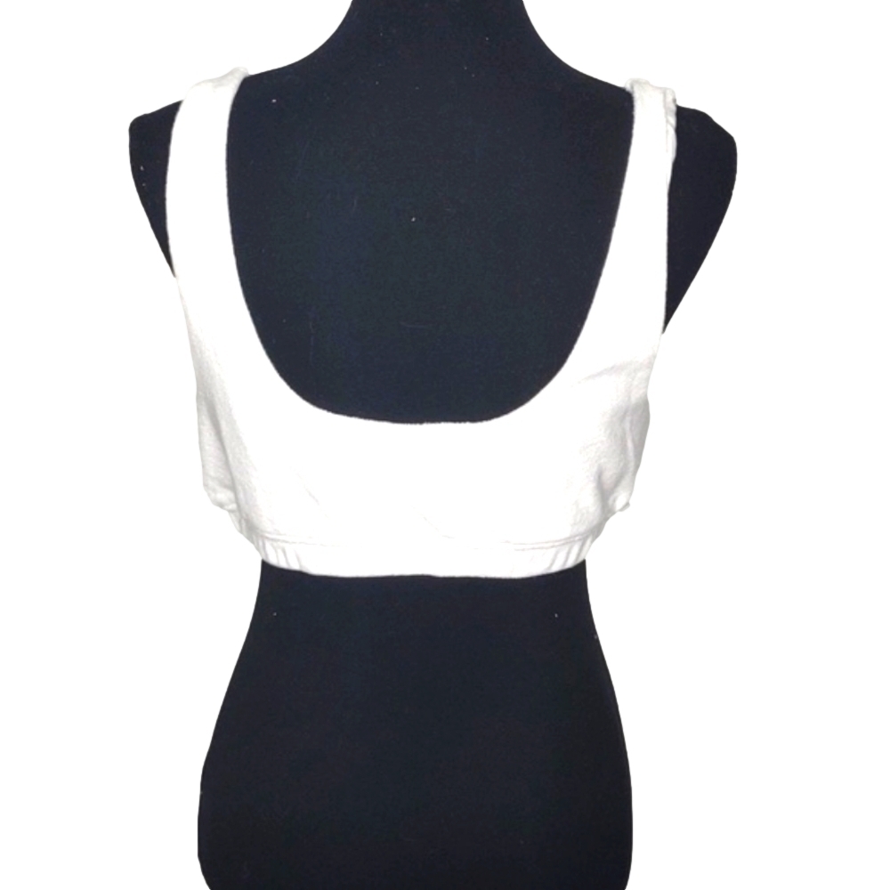 Offline by aerie White lined terry cloth sleeveless crop, size Large, NWT - Picture 4 of 10